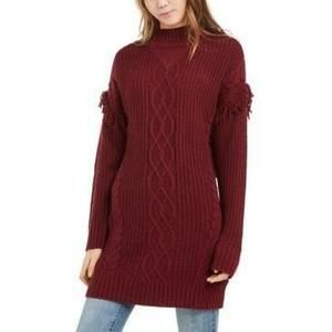 MSRP $60 American Rag Juniors' Tunic Sweater Red Size Small